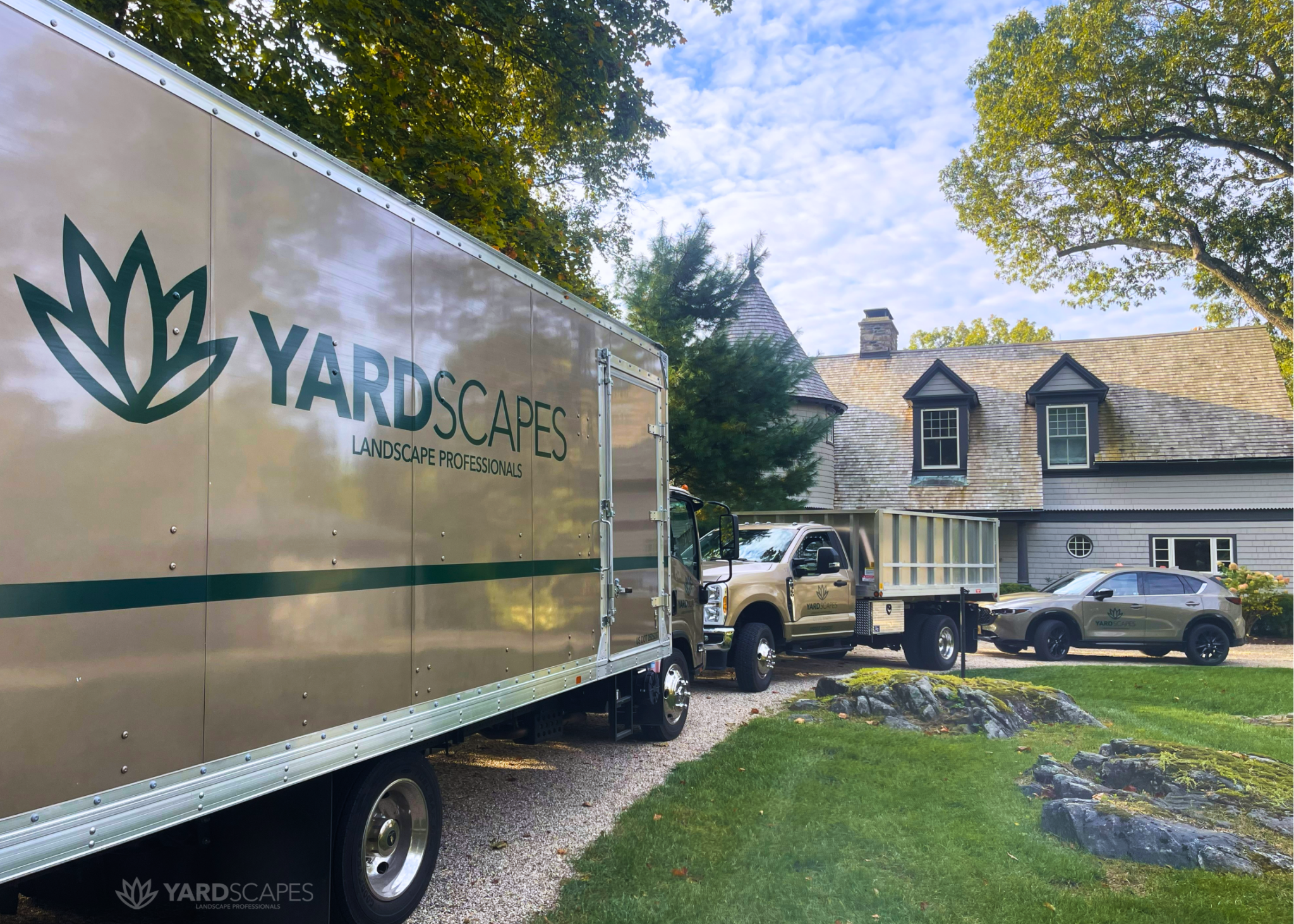 YardScapes Trucks at a property