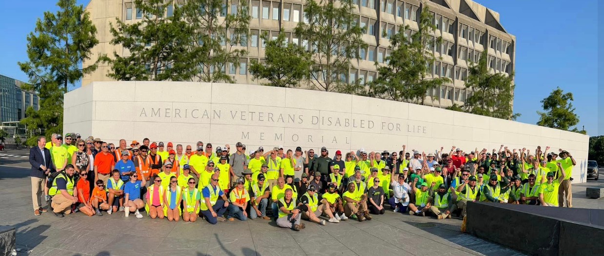 2024 Group Photo at the American Veterans Disabled for Life Memorial, Washington, DC
